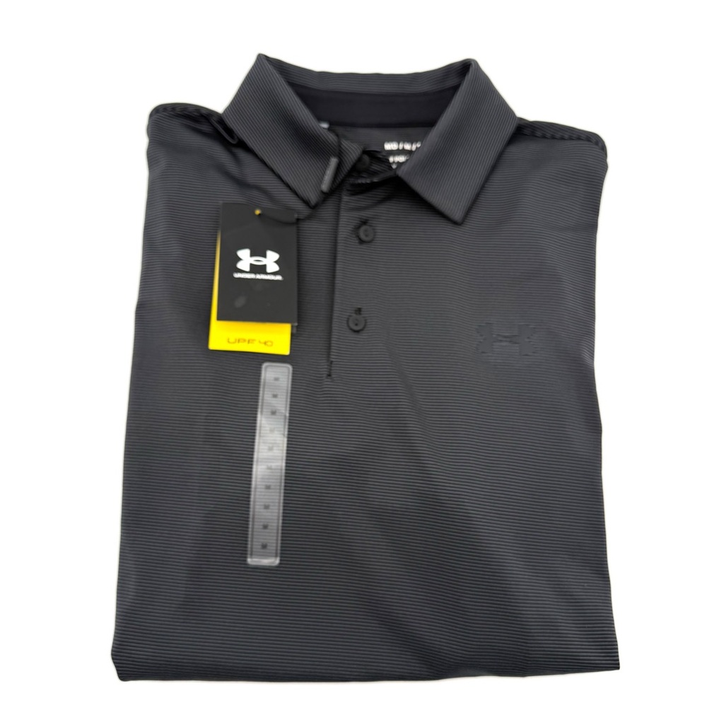 NWT New Under Armour Men's Playoff 3.0 Stripe Golf Polo Medium M Shirt UA Top - Picture 3 of 4
